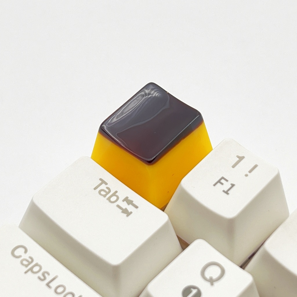 【キーキャップ】ツヤっとプリン