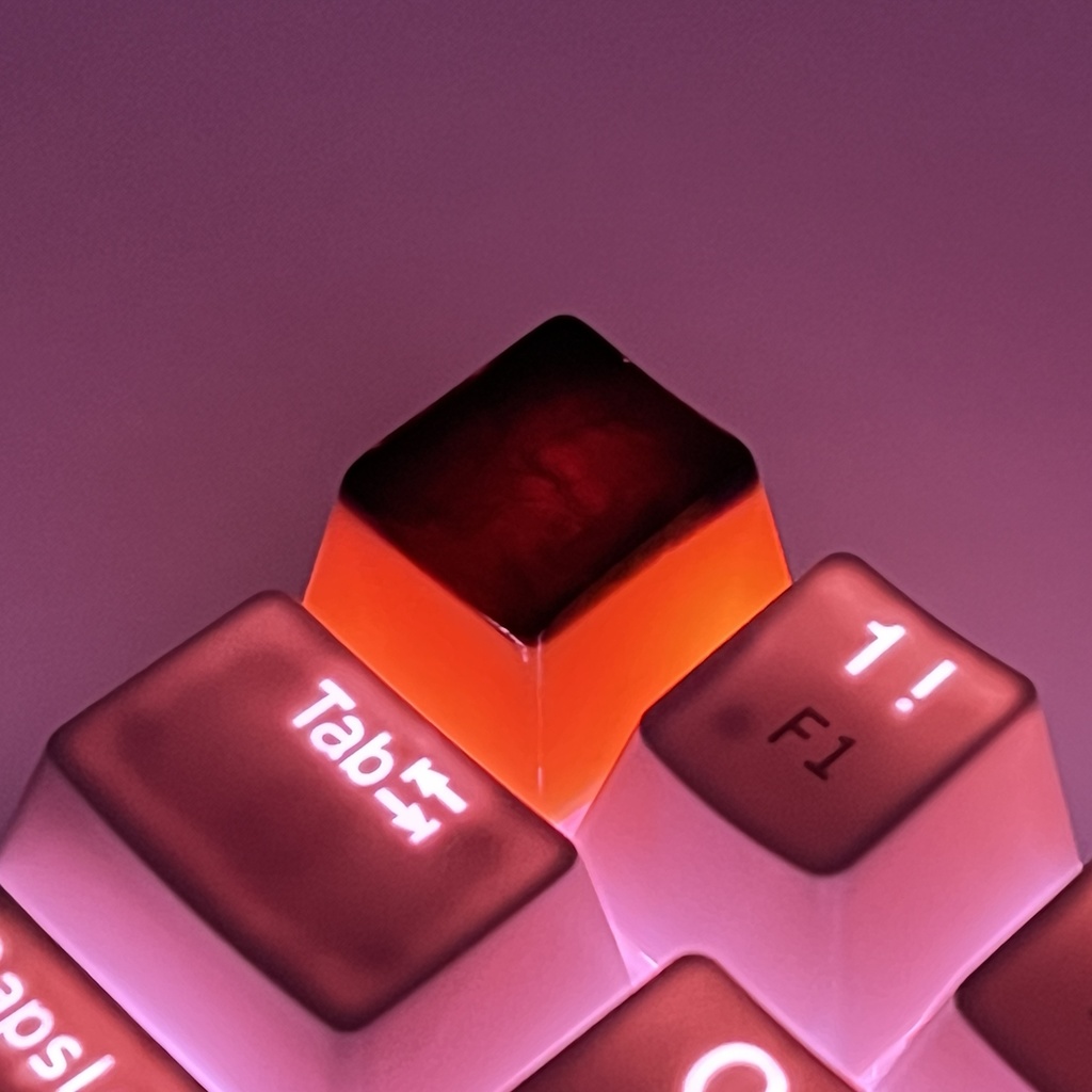 【キーキャップ】ツヤっとプリン