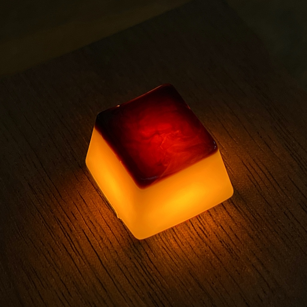 【キーキャップ】ツヤっとプリン