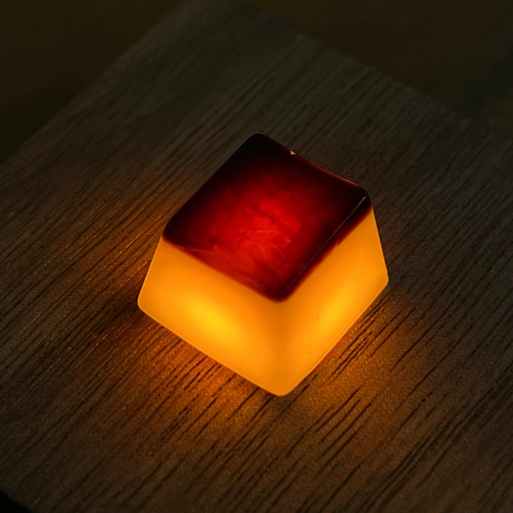 【キーキャップ】ツヤっとプリン