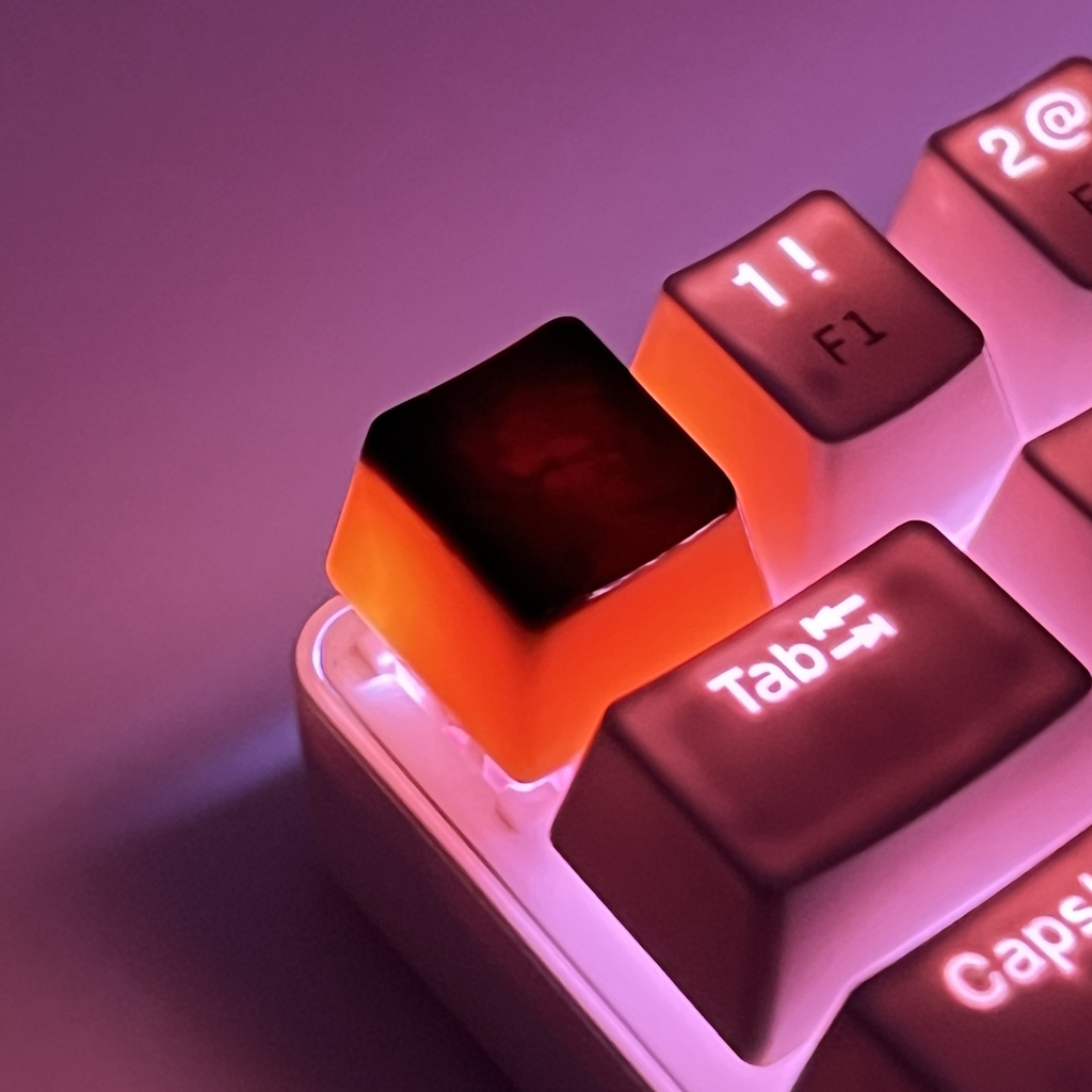 【キーキャップ】ツヤっとプリン