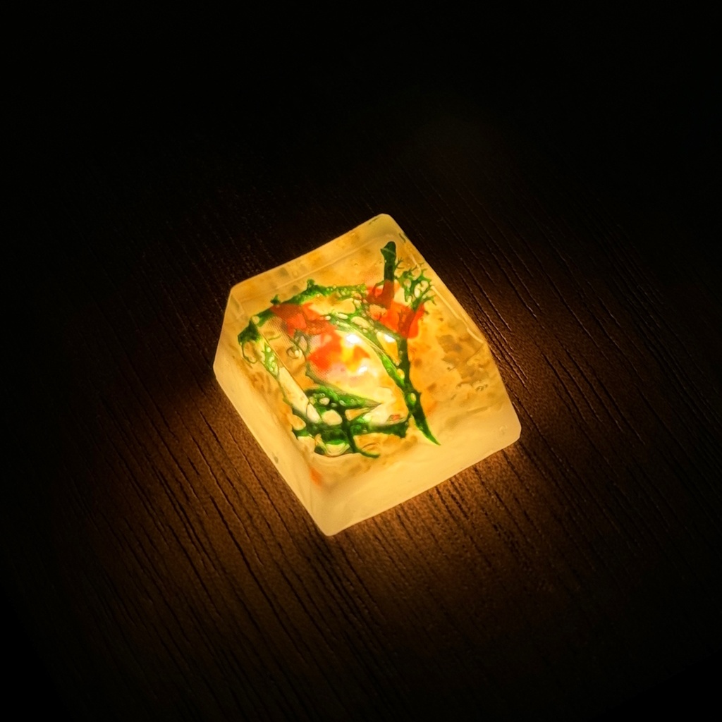 【キーキャップ】金魚2匹