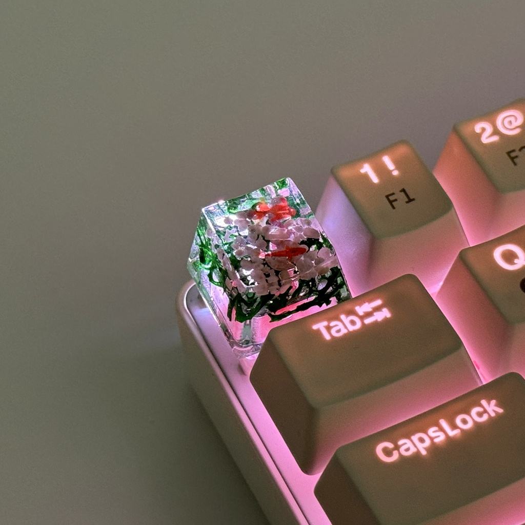 【キーキャップ】金魚2匹_02