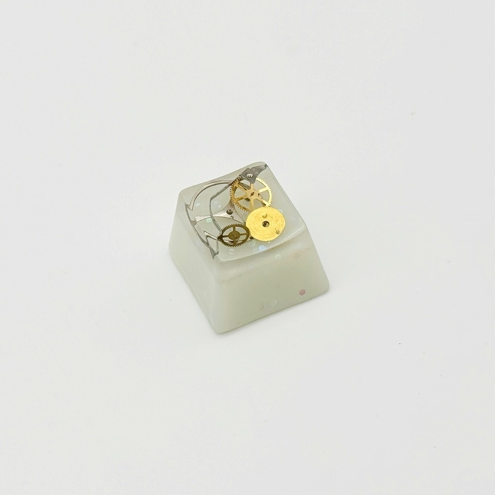 【キーキャップ】スチームパンク(白・蓄光)