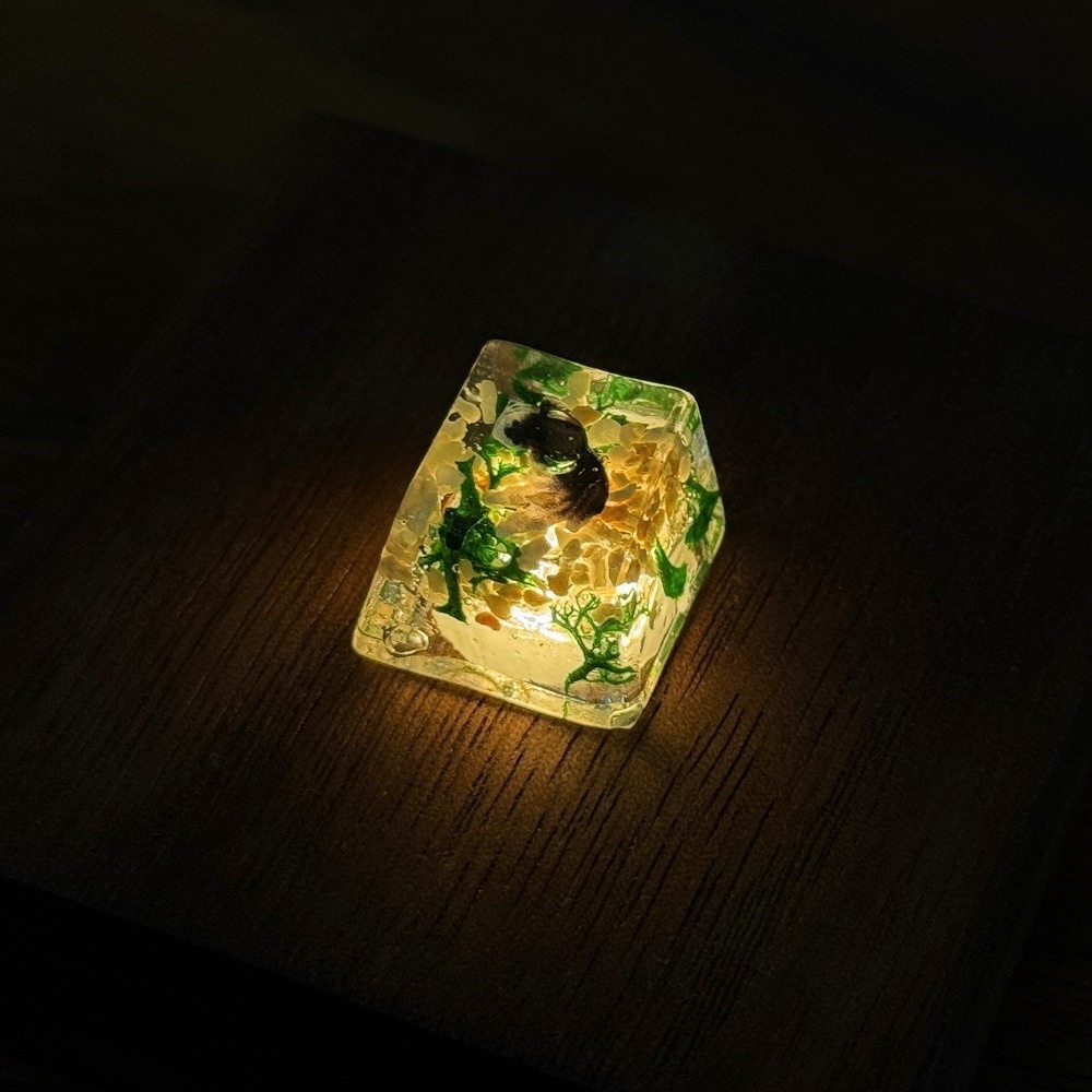 【キーキャップ】黒金魚