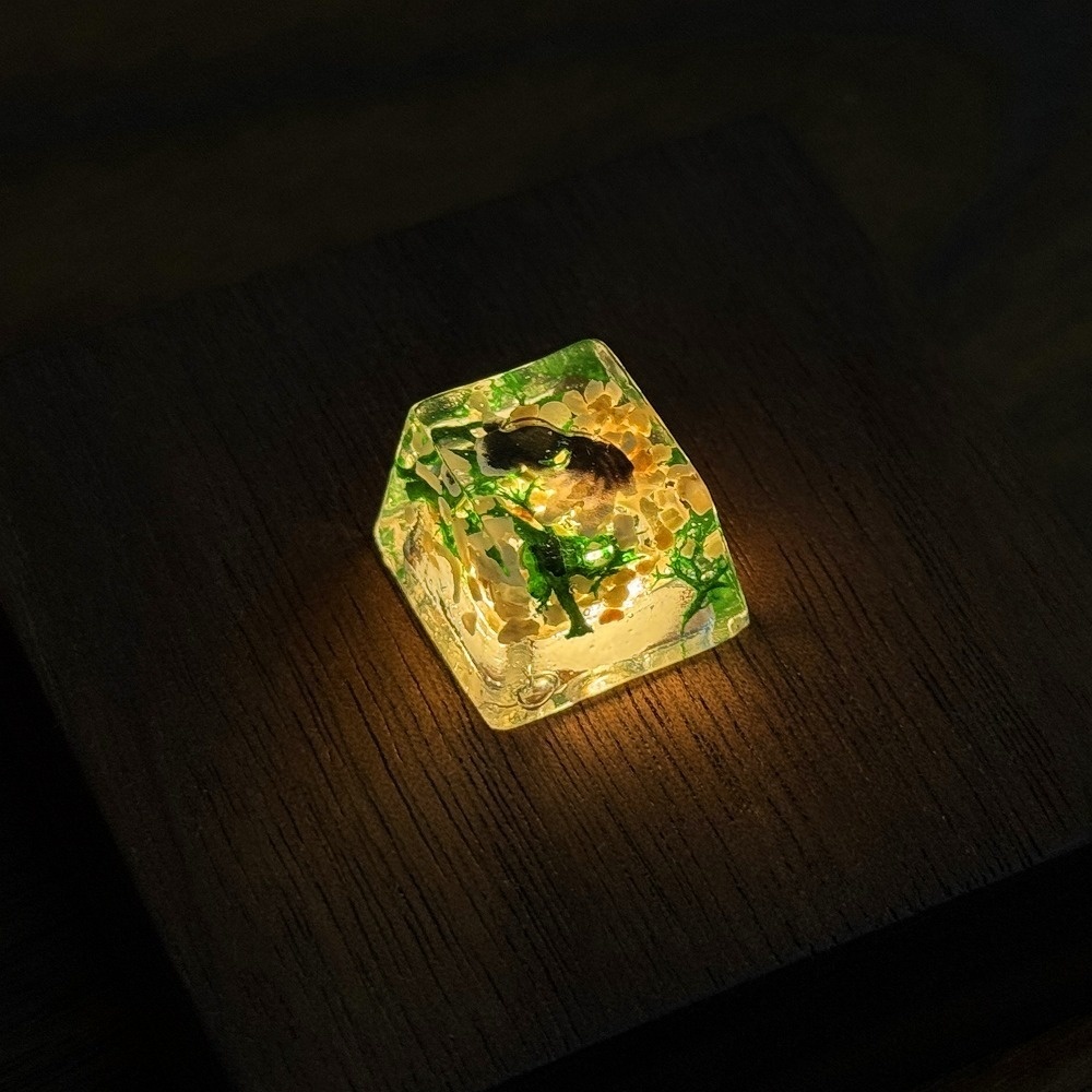 【キーキャップ】黒金魚