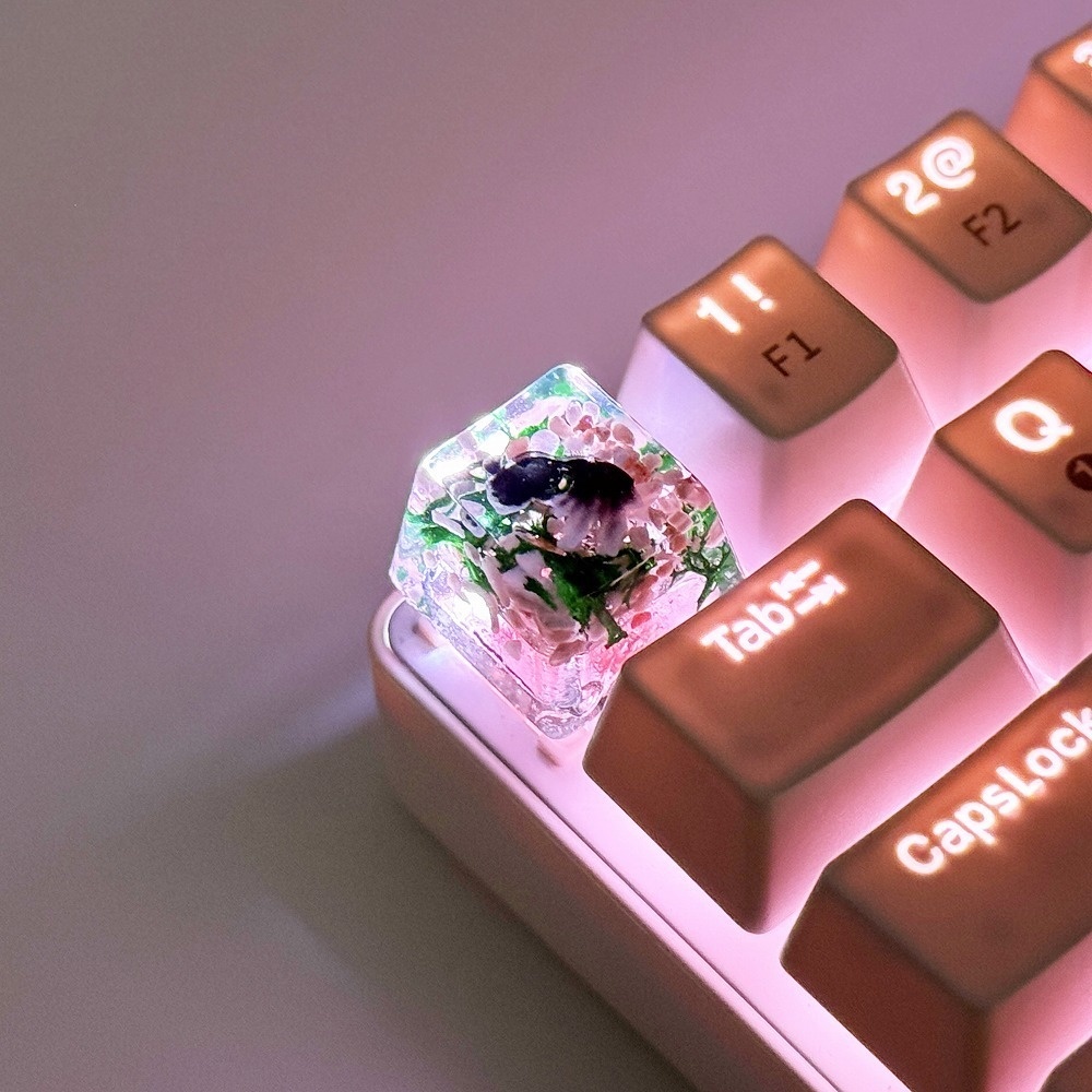 【キーキャップ】黒金魚