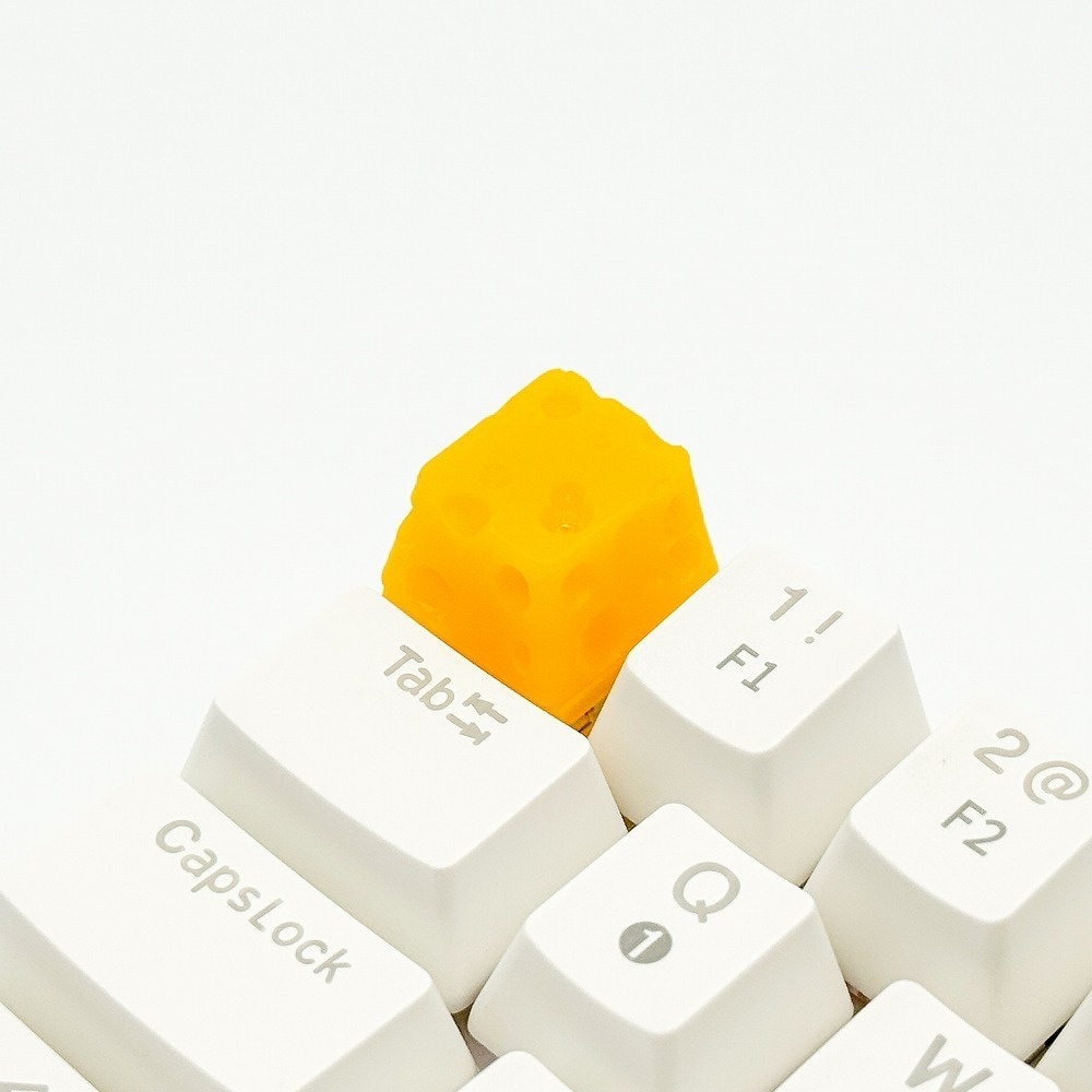 【キーキャップ】穴あきチーズ