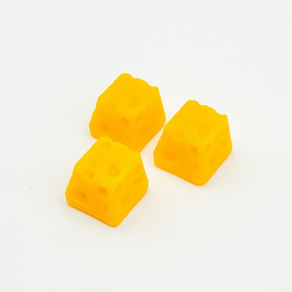 【キーキャップ】穴あきチーズ