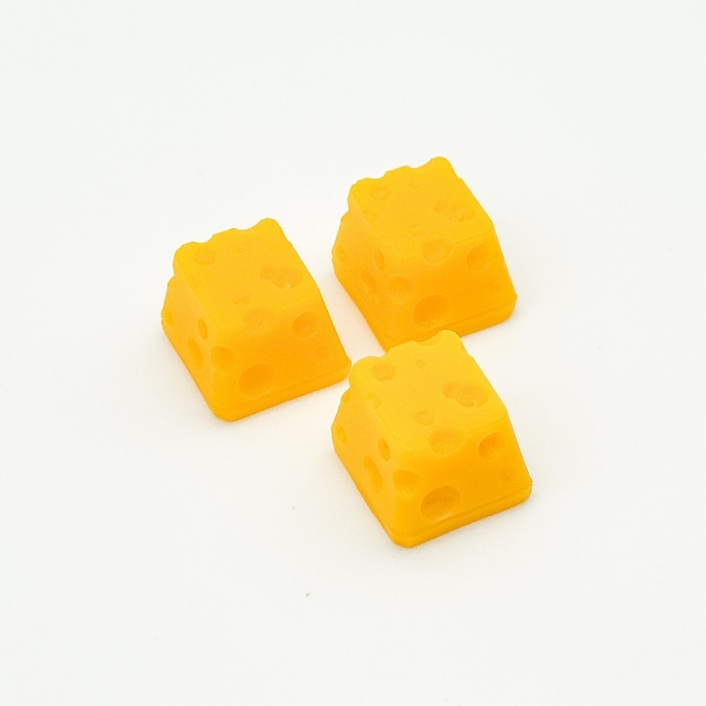 【キーキャップ】穴あきチーズ