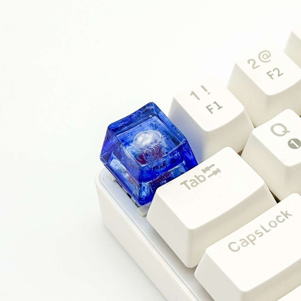 【キーキャップ】青幻クラゲ
