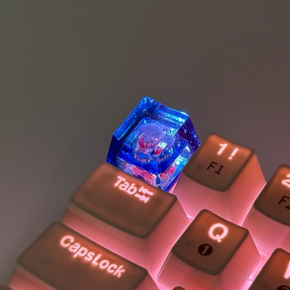 【キーキャップ】青幻クラゲ