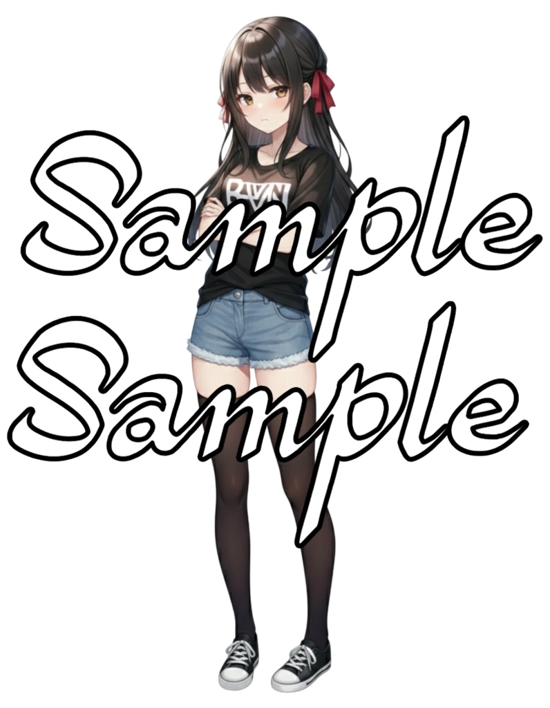 AIキャラ素材集 葉山結菜立ち絵30枚セット(ポーズ差分30種)