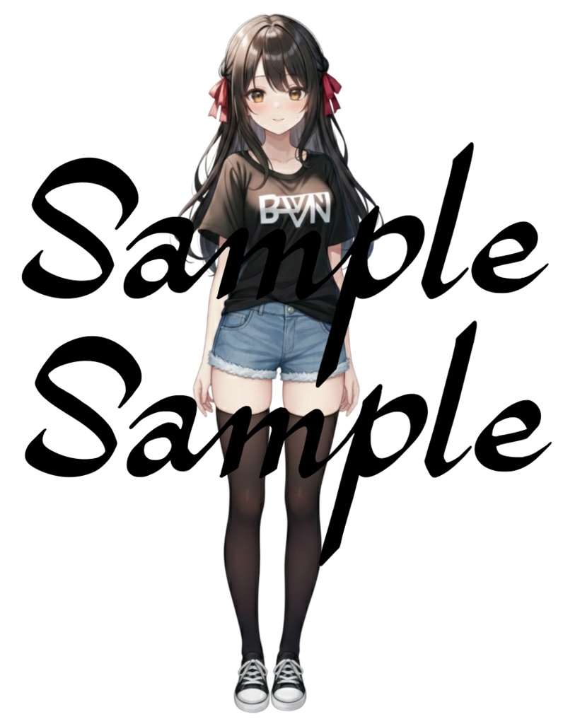 AIキャラ素材集 葉山結菜立ち絵30枚セット(ポーズ差分30種)