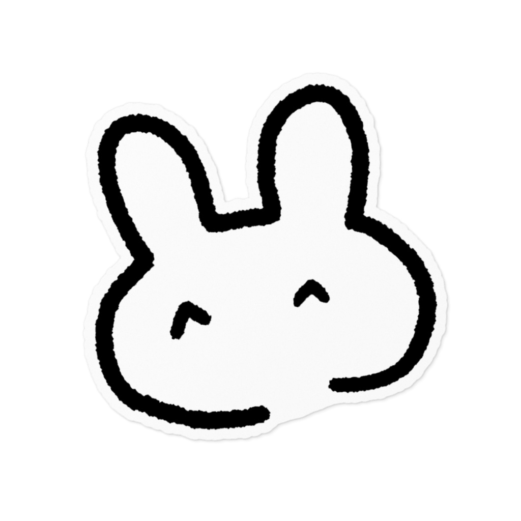 ノーマルくそうさぎステッカー