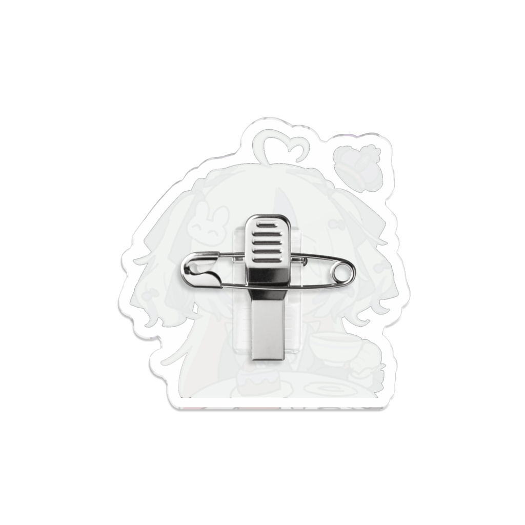 ふわりあデフォルメアクリルバッジ