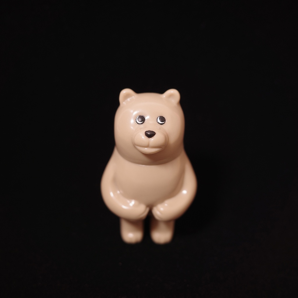 ソフビくま【うす茶】