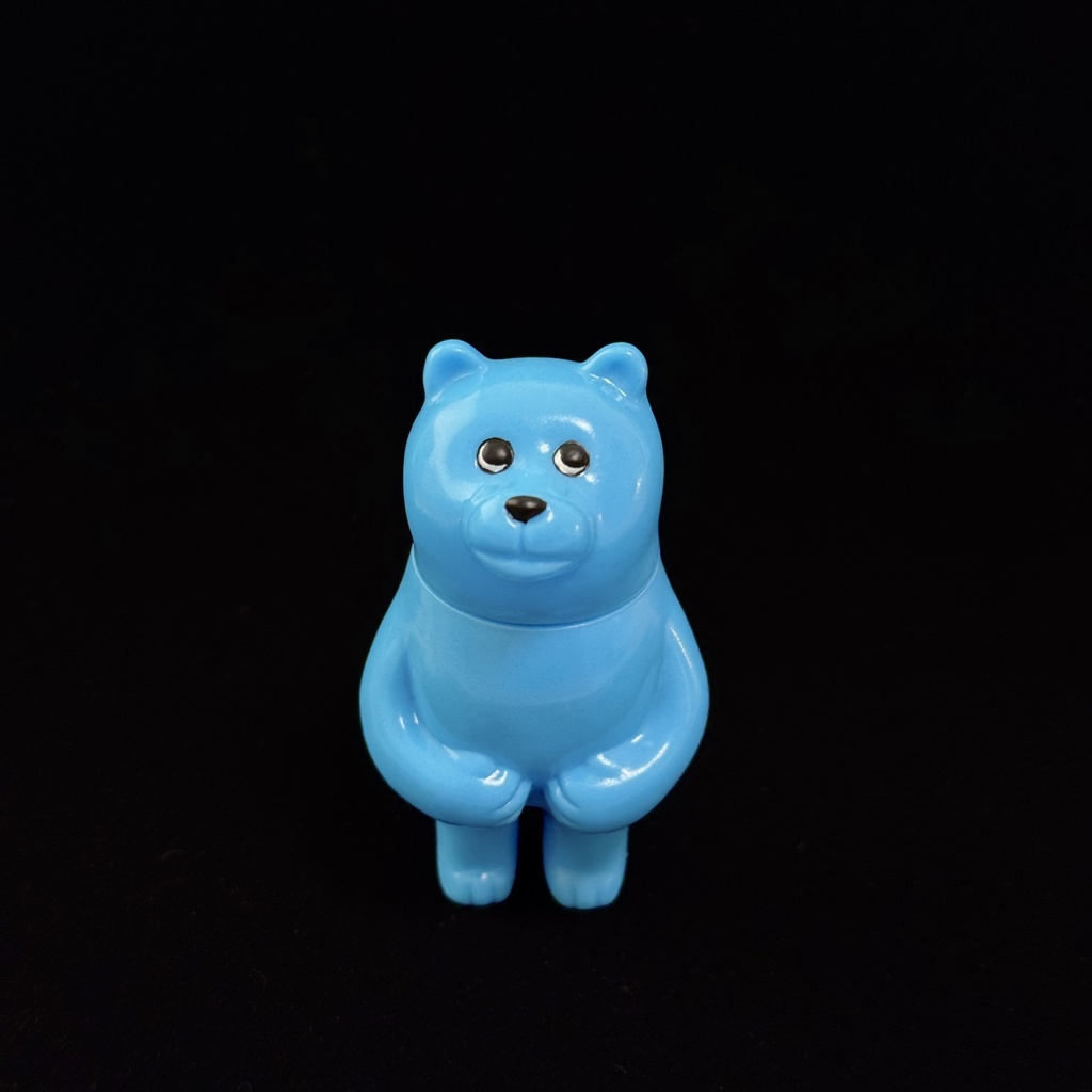 ソフビくま【あお】
