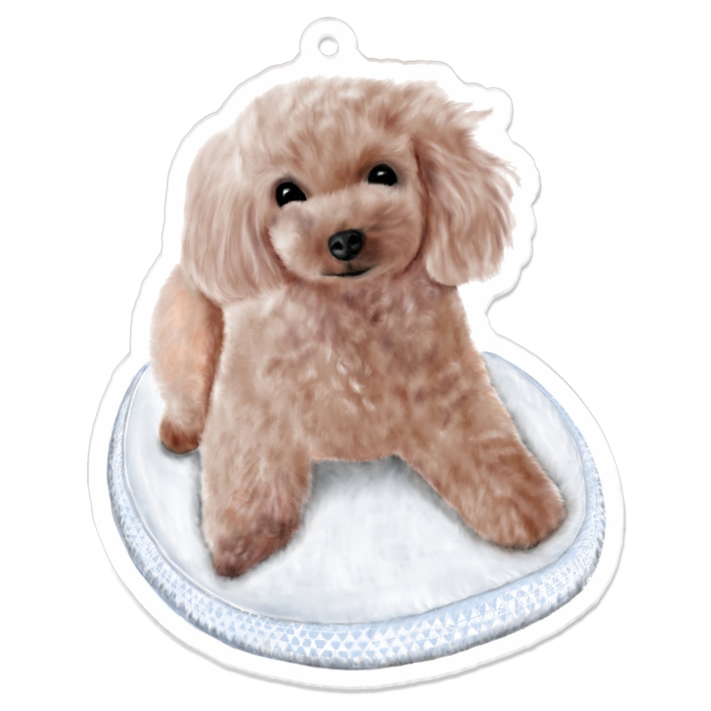 トイプーアクリルキーホルダー