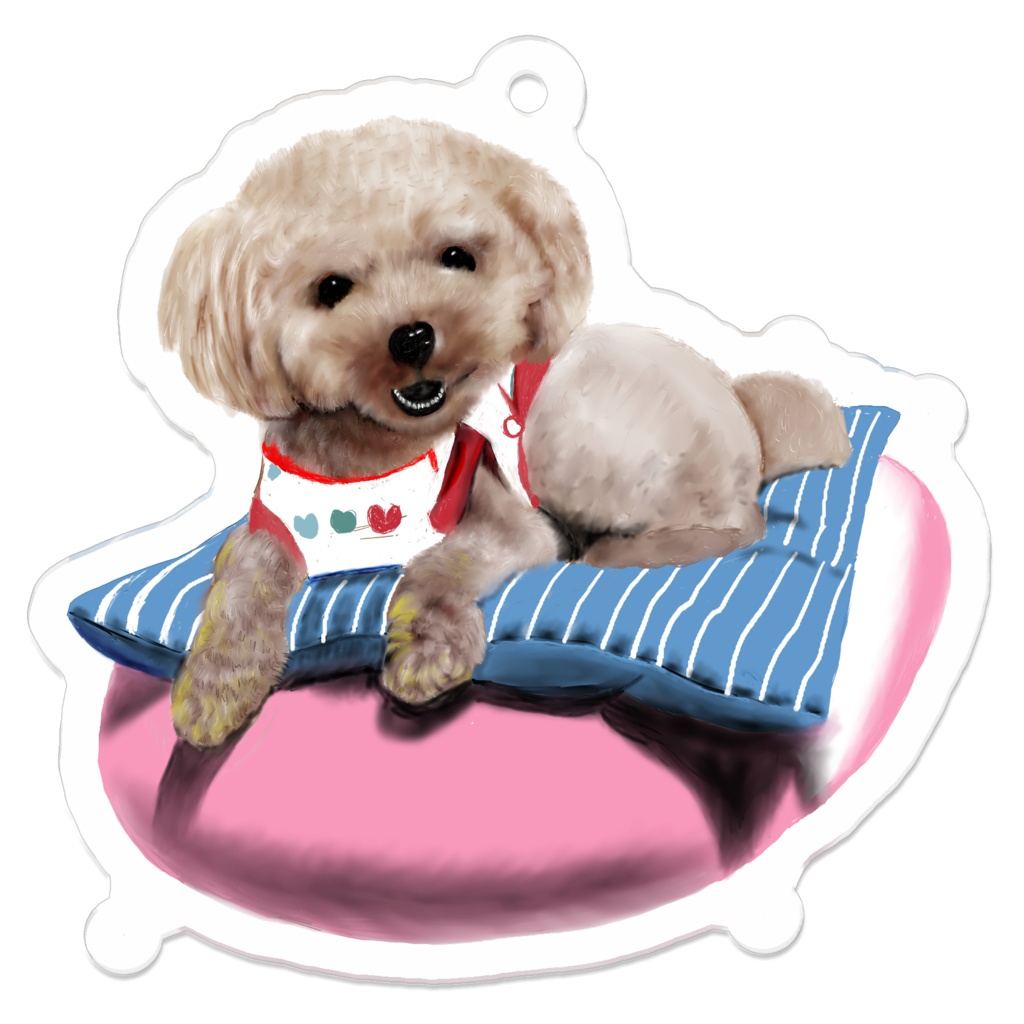 トイプーアクリルキーホルダー