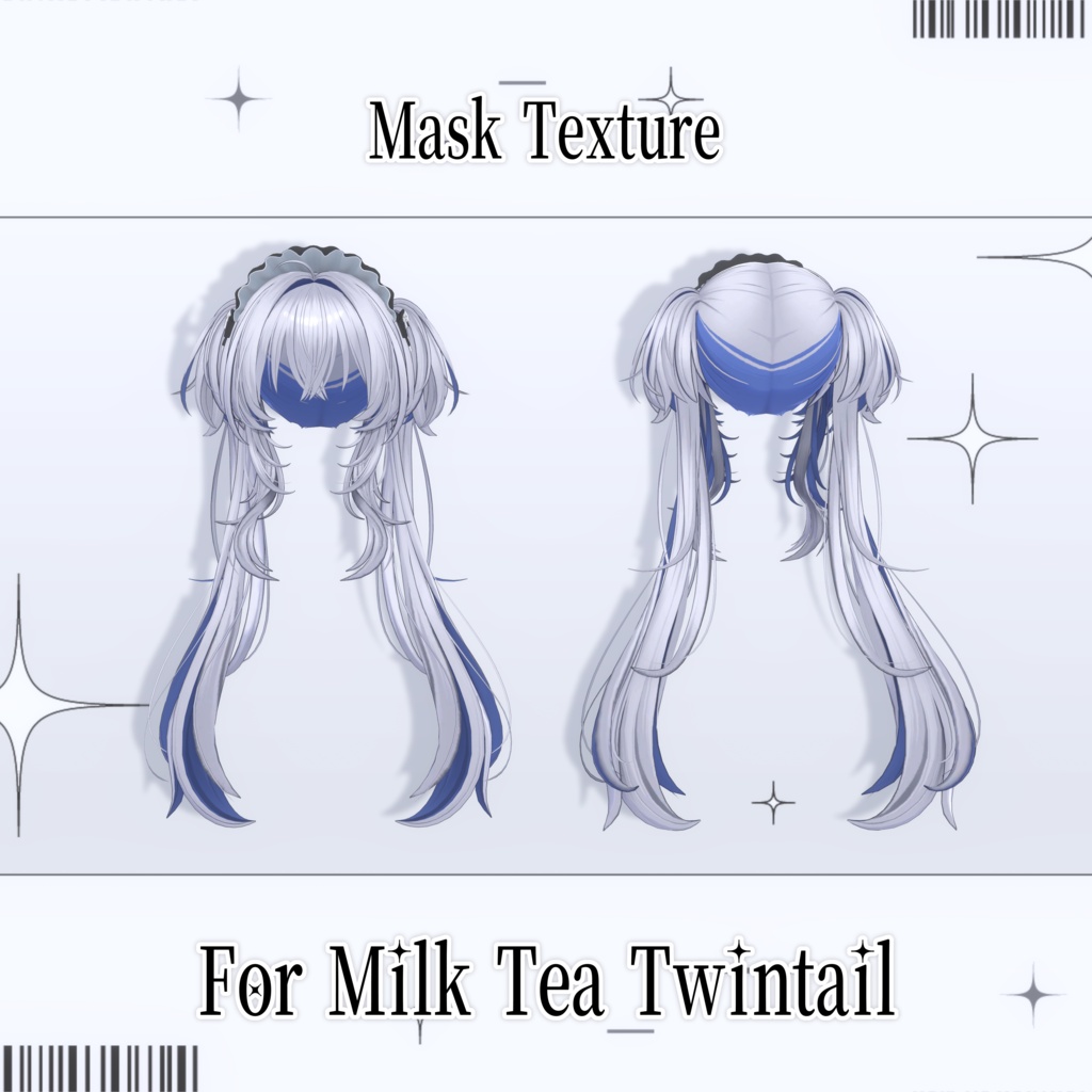 【FREE】Mask Texture For Milk Tea Twintails【マスクテクスチャ】