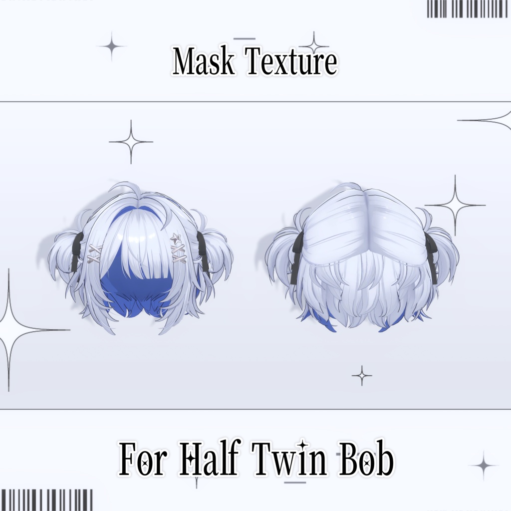 【FREE】Mask Texture For Half Twin Bob【マスクテクスチャ】