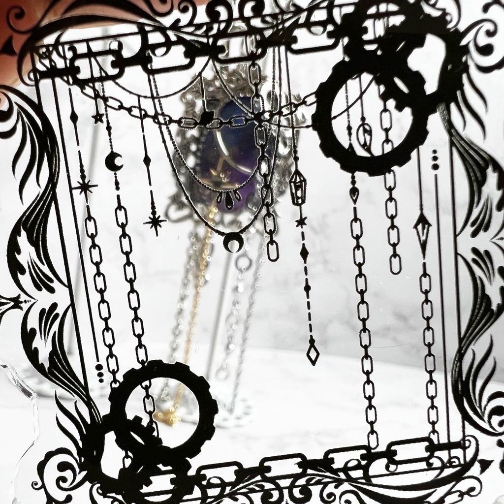 絡んだ鎖の絵画