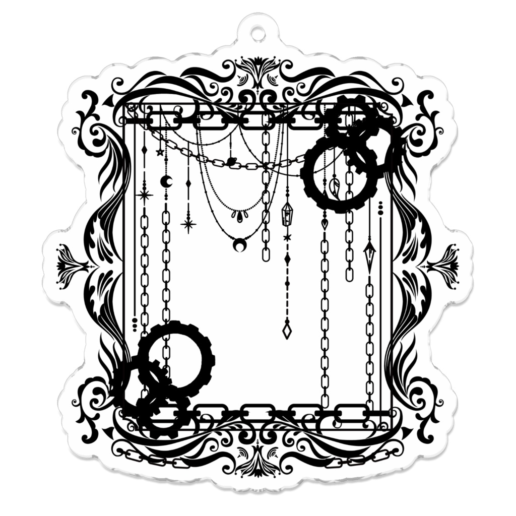 絡んだ鎖の絵画
