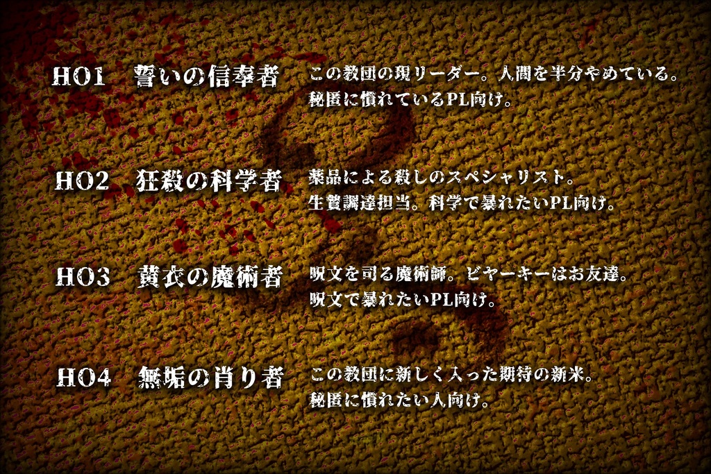 クトゥルフ神話TRPG「Unspeakable Unison 前編」