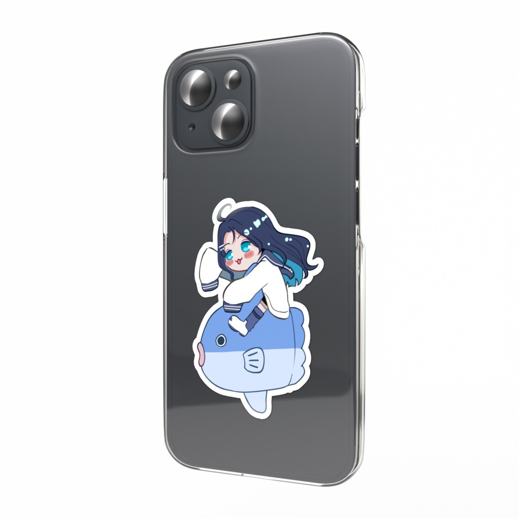 【浮木ゆらら】Let's Goマンボウちゃん!スマホステッカー