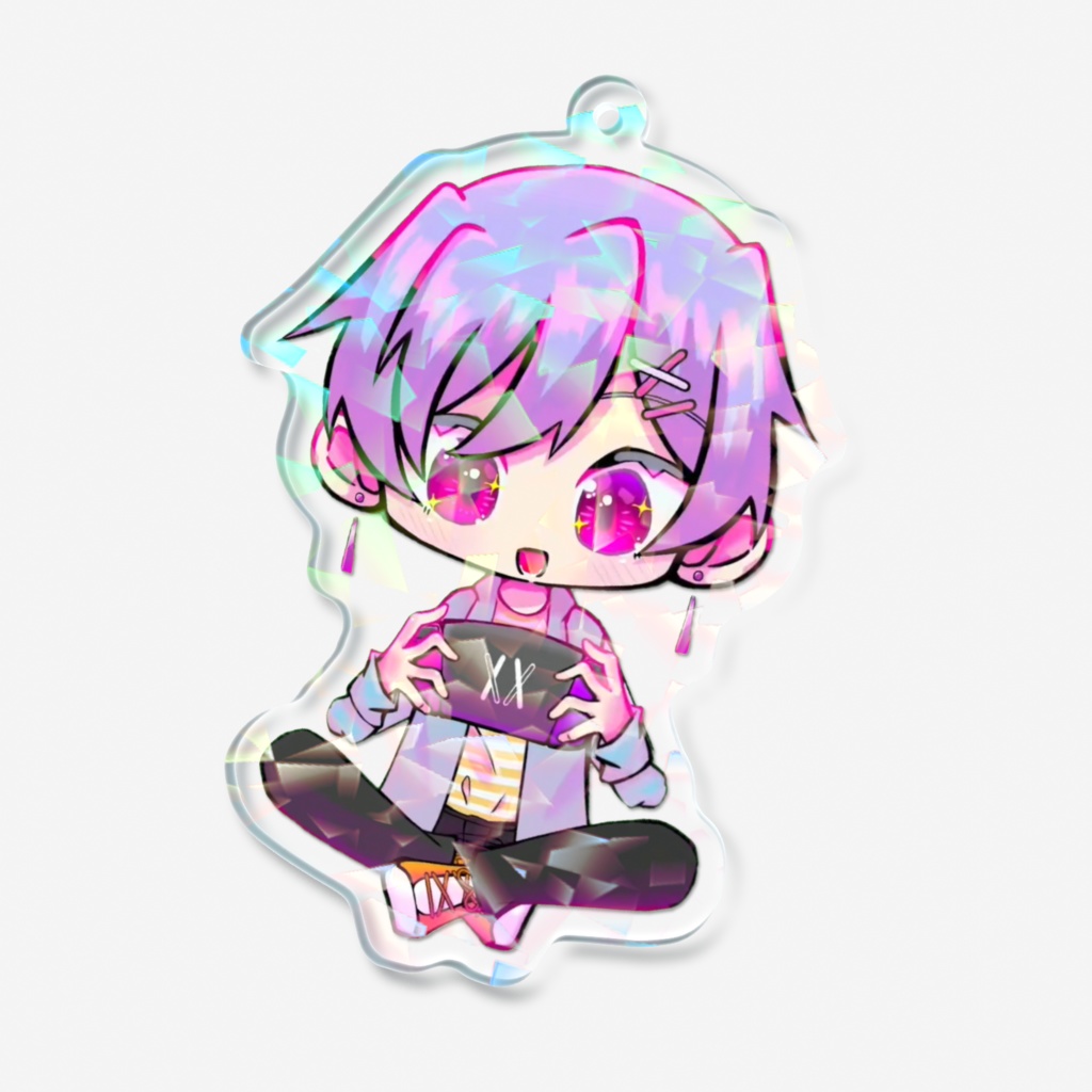 【レイラ・カトレット】EDのアイツ(笑顔)【アクリルキーホルダー】ホログラム仕様