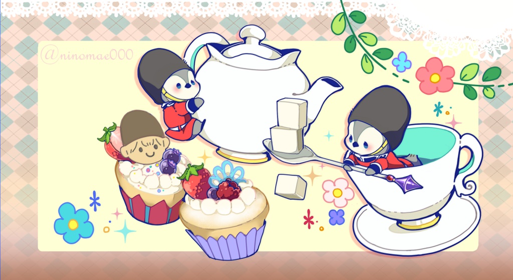 衛兵さんティーパーティーポーチ