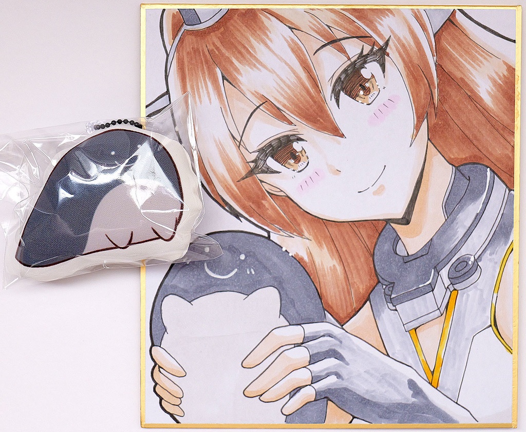 長門さんと抱っこされる いきゅうちゃん ミニ色紙セット