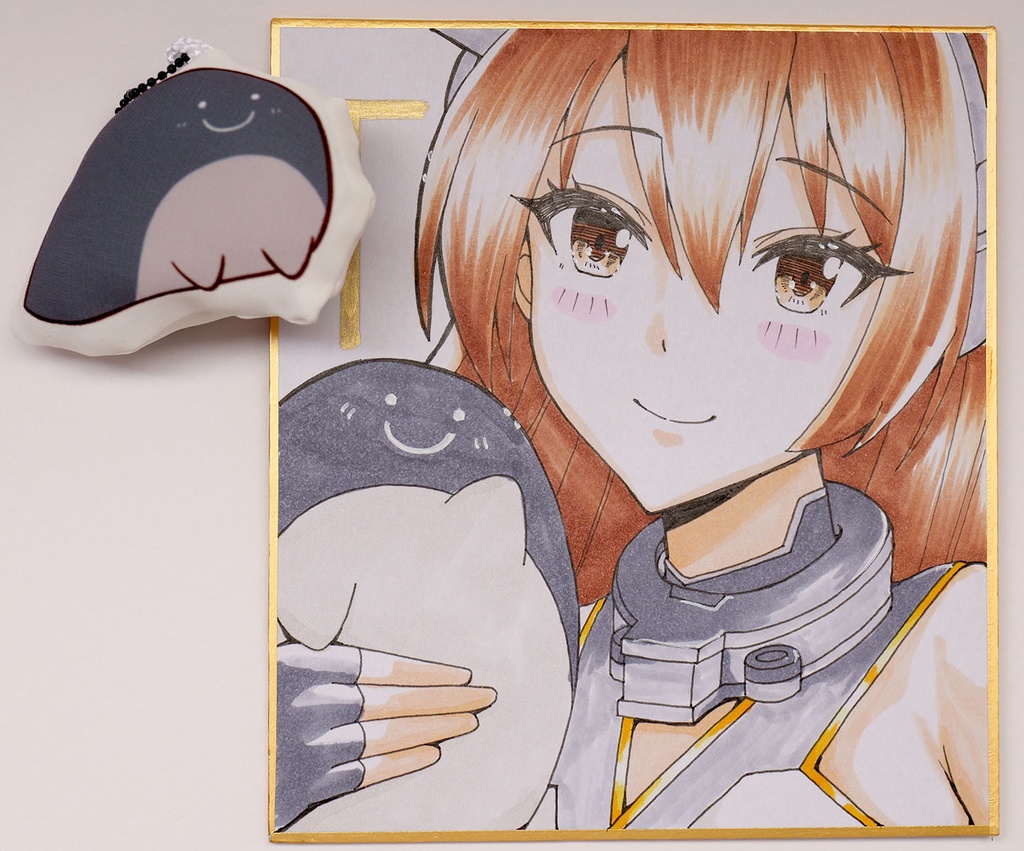 長門さんと抱えられる いきゅうちゃん ミニ色紙セット
