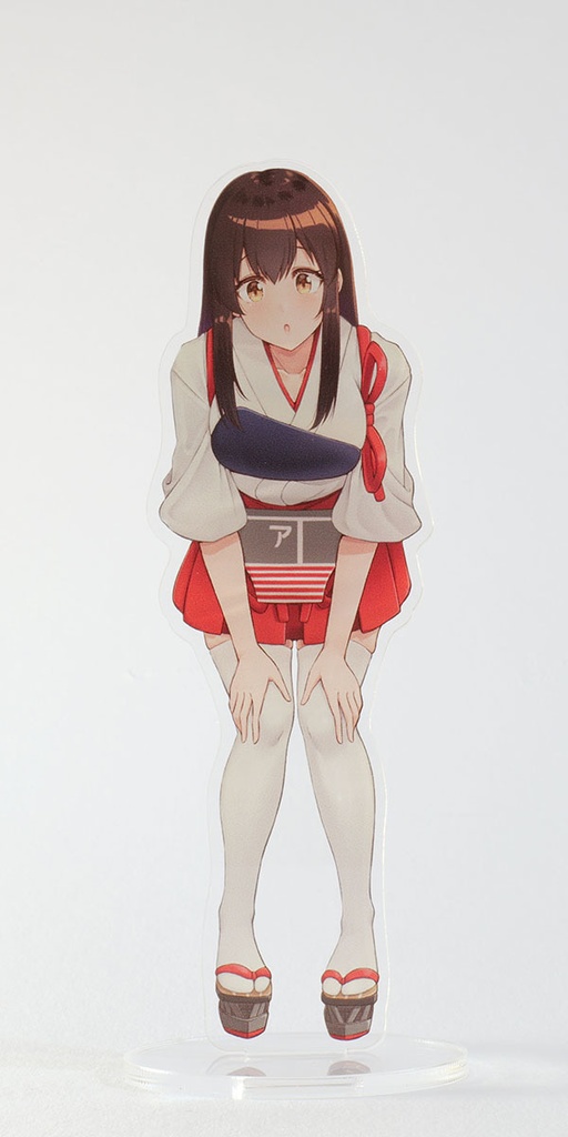 赤城さんのアクリルスタンド　縦約13.0cm×横約4.2cm