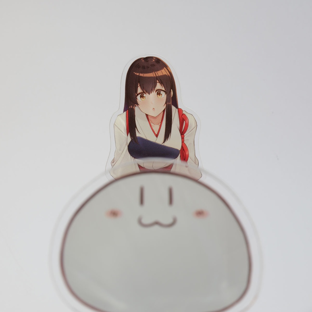 赤城さんのアクリルスタンド 縦約13.0cm×横約4.2cm