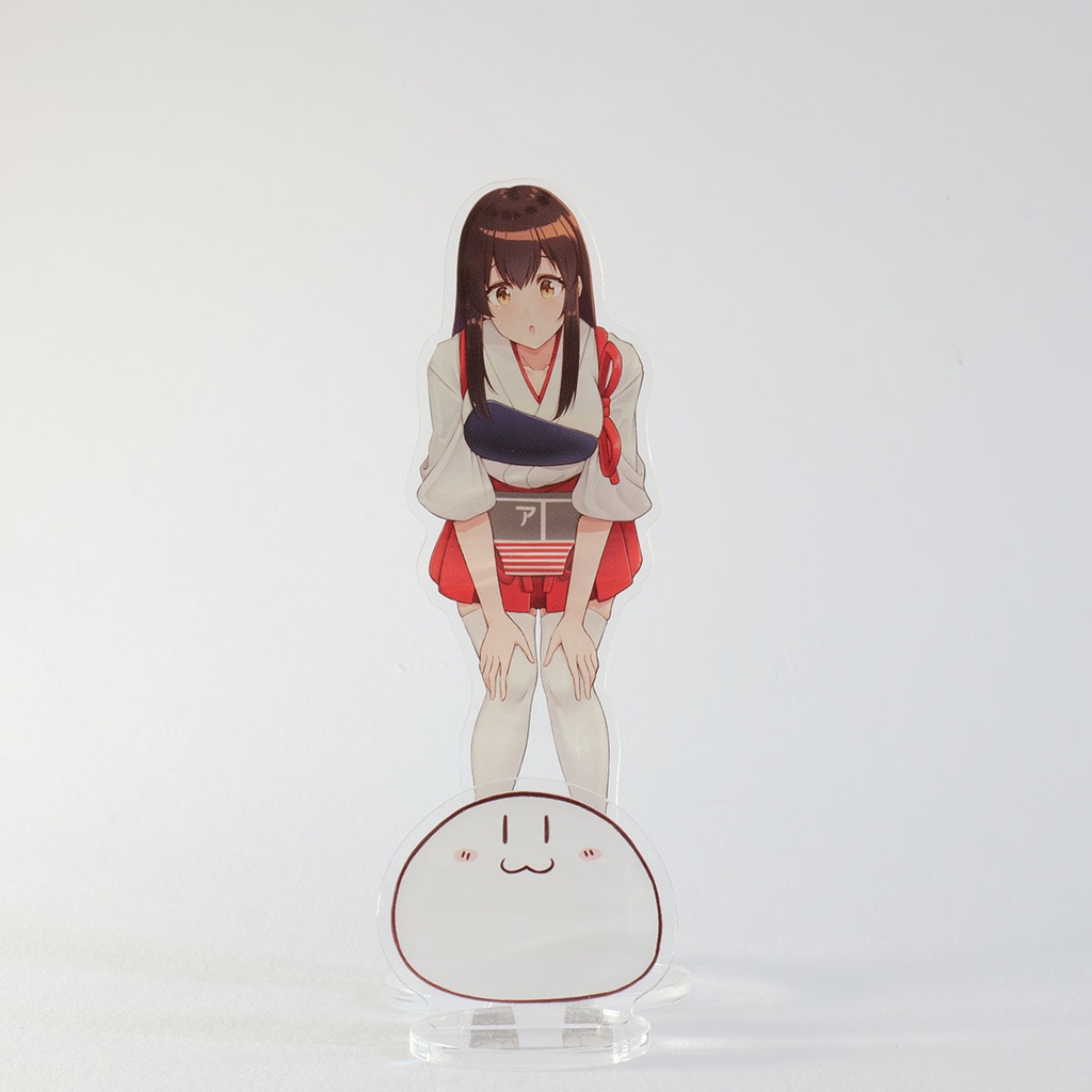 赤城さんのアクリルスタンド 縦約13.0cm×横約4.2cm
