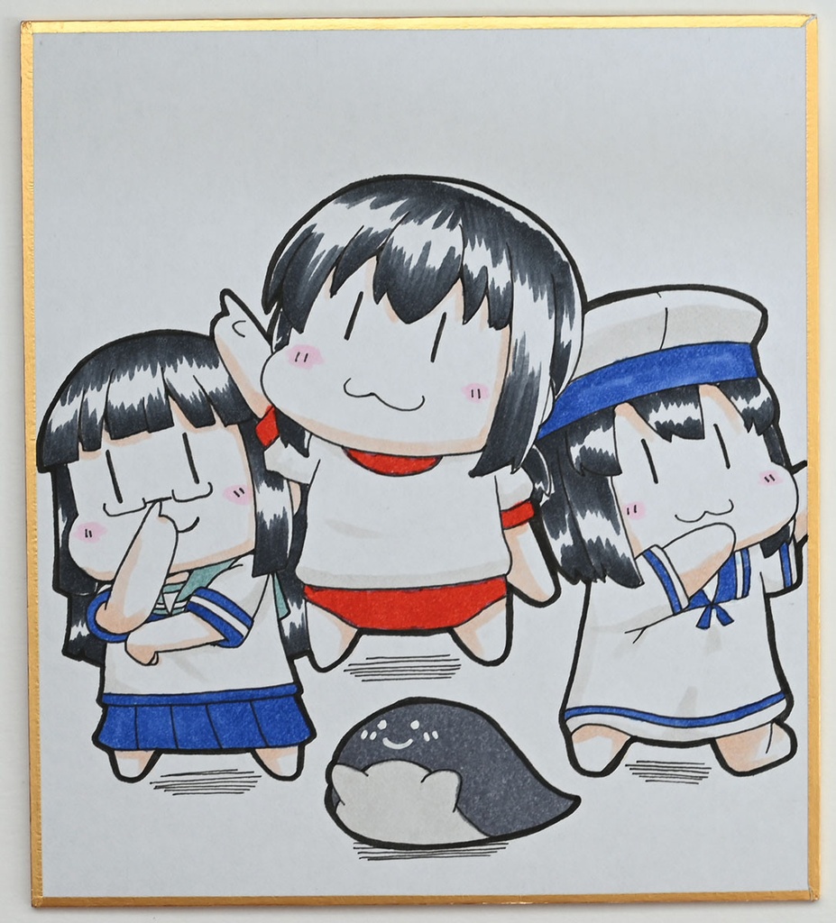 コミケ108艦これ色紙 ミニ色紙13.6cm×12.1cm