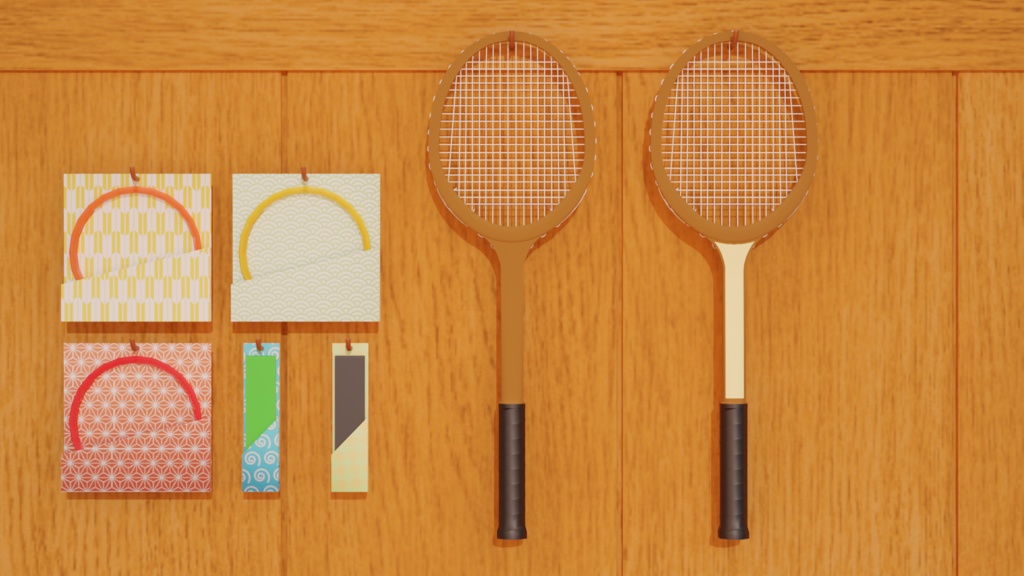【Vket2021】ウッドラケット - Tennis Wood Racket