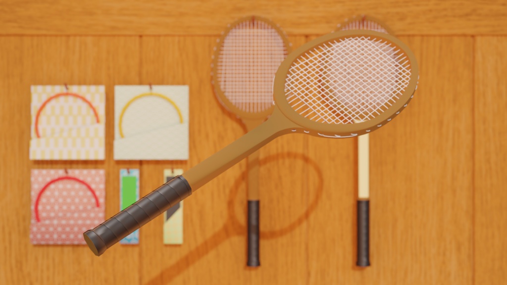 【Vket2021】ウッドラケット - Tennis Wood Racket