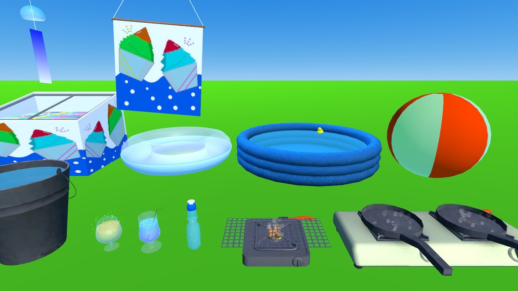 【Vket2022 Summer】夏っぽいオブジェクト - Summer Objects