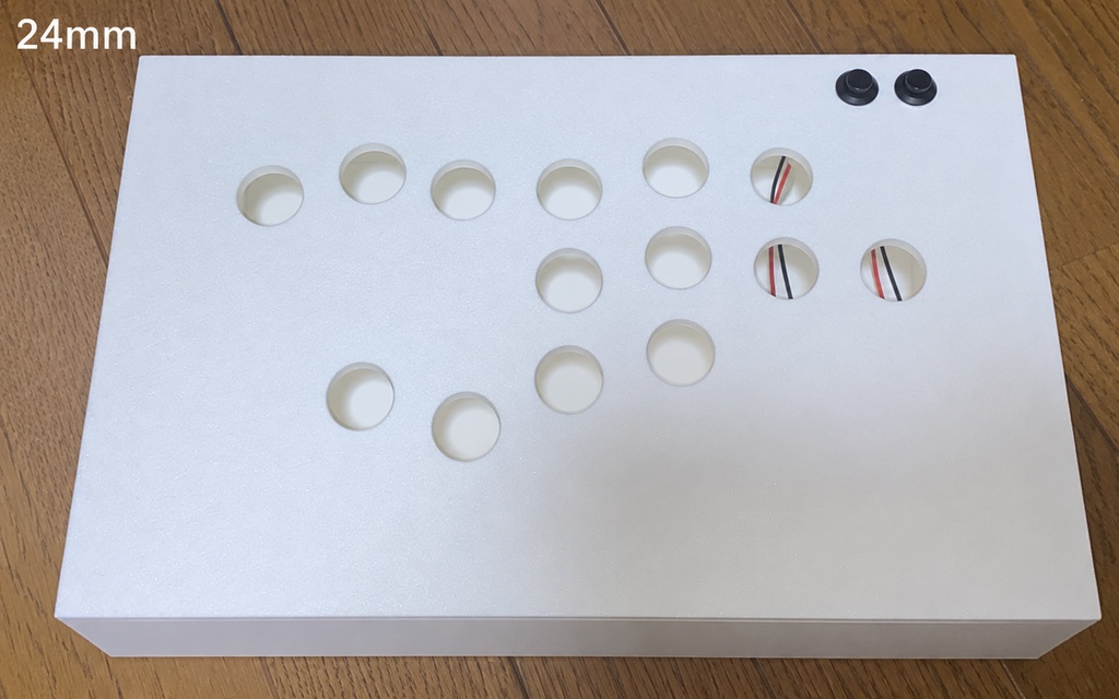 レバーレス箱 Φ24 フラット箱型　白