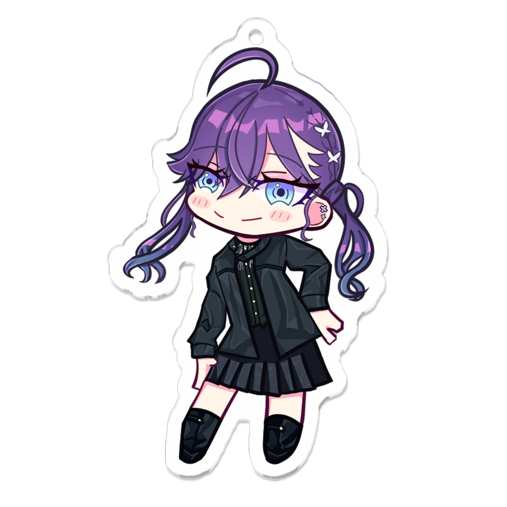 【学園アイドルマスター／二次創作】賀陽燐羽　モデル風アクリルキーホルダー