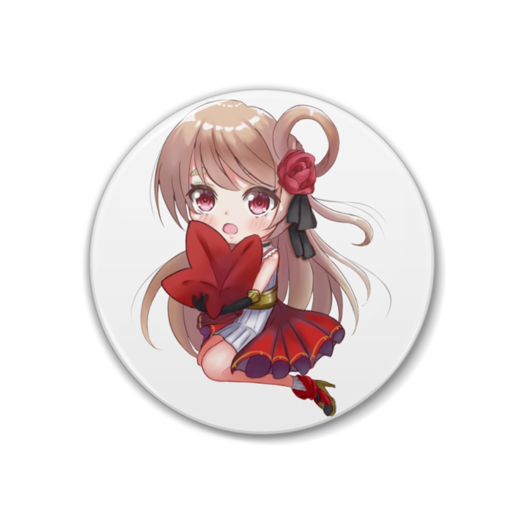 秋野蘭 缶バッチ②
