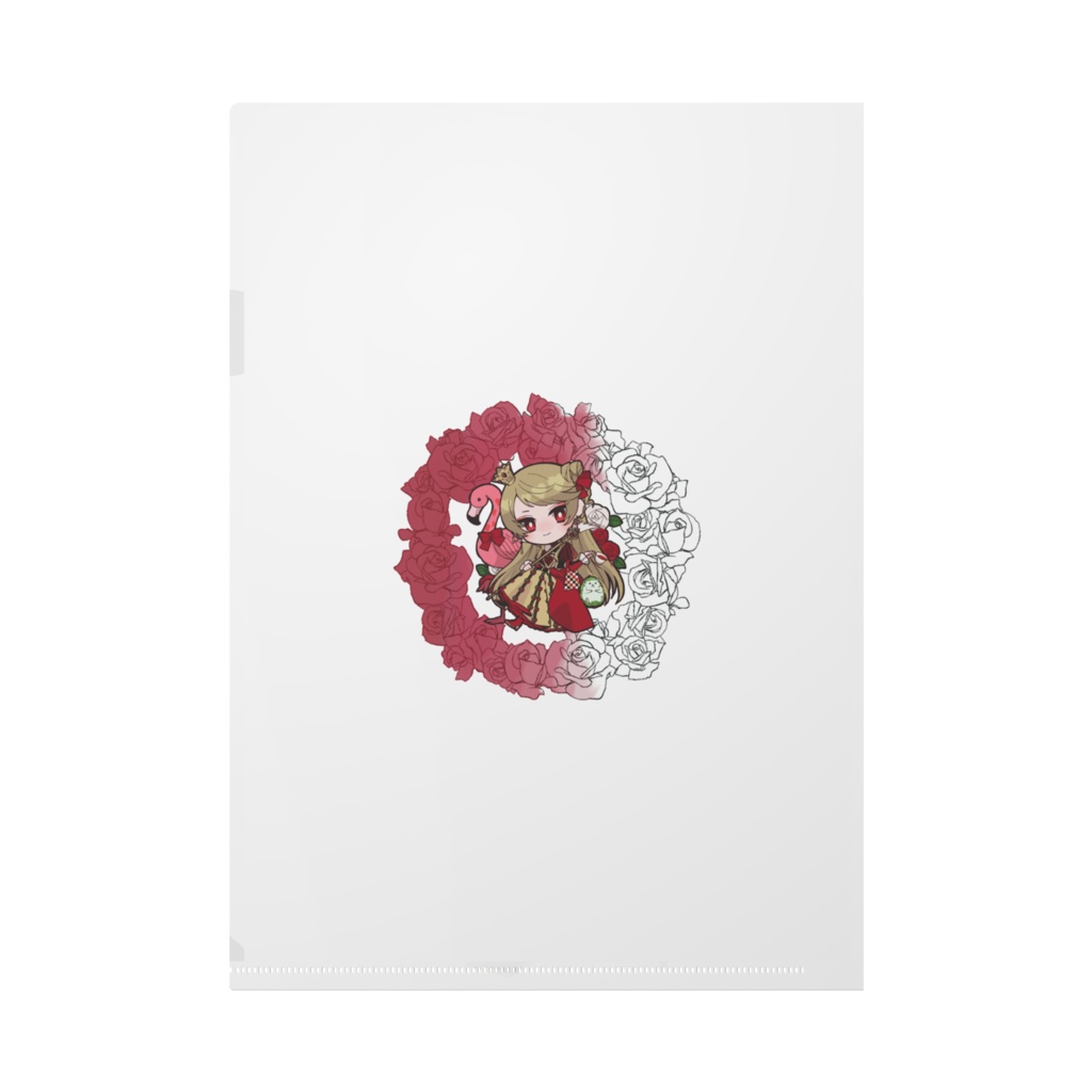 ハートの女王 白ver  クリアファイル/A4