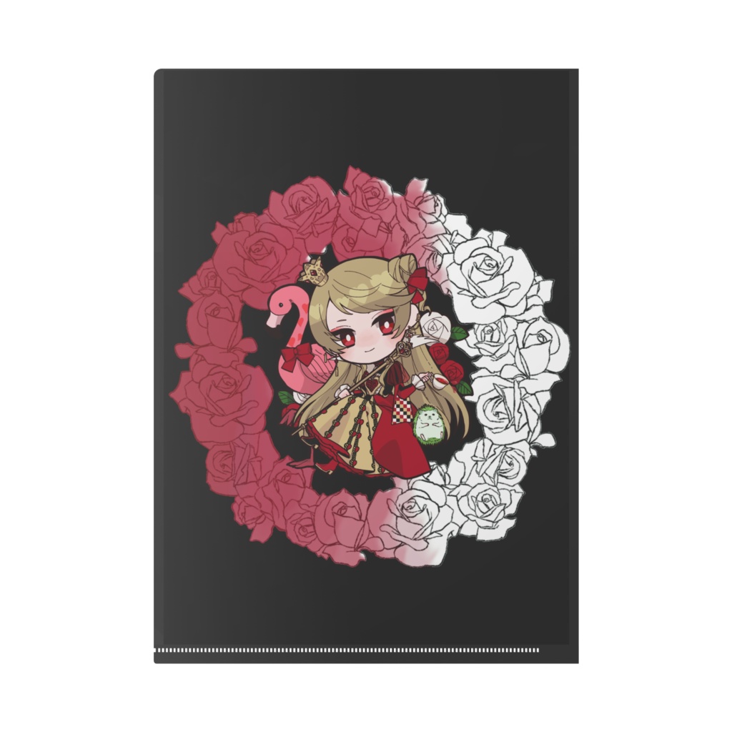 ハートの女王 黒ver クリアファイル/A4
