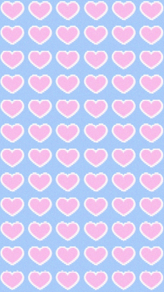 【フリー素材】ピクセルハート壁紙♥️✨