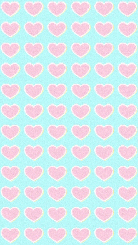 【フリー素材】ピクセルハート壁紙♥️✨