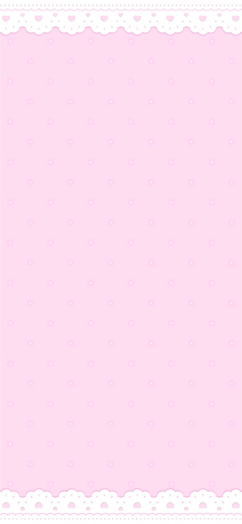 【フリー素材】ハートフリル × ドット壁紙💕🫧