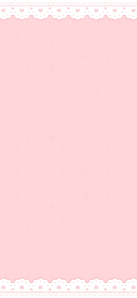 【フリー素材】ハートフリル × ドット壁紙💕🫧